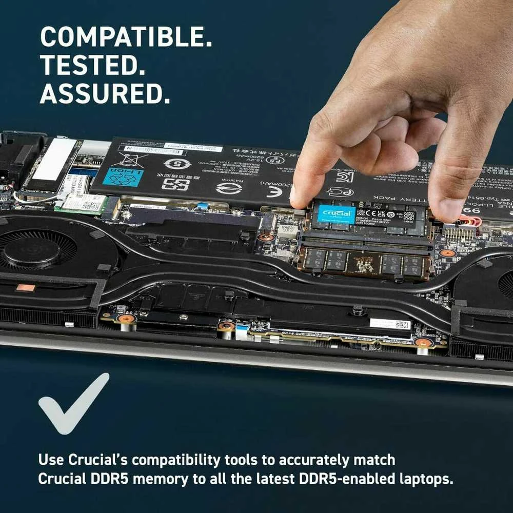 RAM Crucial 64GB [2x32GB 5600MHz DDR5 CL46 SODIMM]