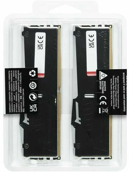 RAM KINGSTON 32GB 6000MT/S DDR5 CL30 DIMM (KIT OF 2) FURY BEAST RGB EXPO