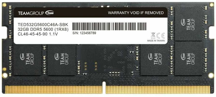 Team Group 32GB DDR5 nešiojamojo kompiuterio atmintis
