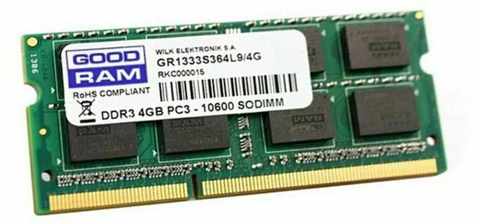 Nešiojamo kompiuterio atmintis RAM modulis - Goodram 4GB DDR3 1600 MHz