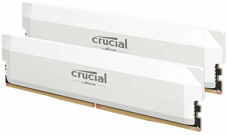 RAM Crucial Pro Overclocking 32GB [2x16GB 6000MHz DDR5 CL36 UDIMM] balta