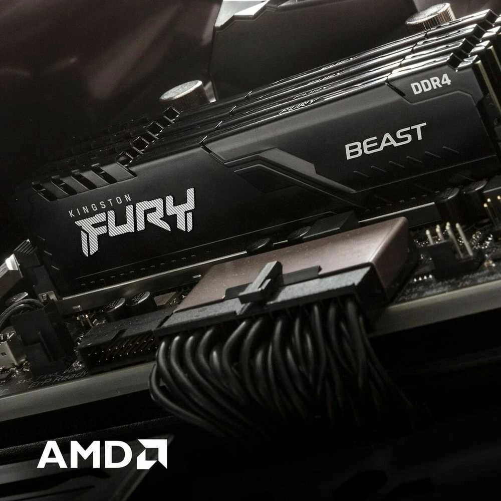 RAM Kingstonas | Fury Beast | 16 GB | DDR4 | 3600 MHz | PC/serveris | Registracijos Nr. | ECC Nr