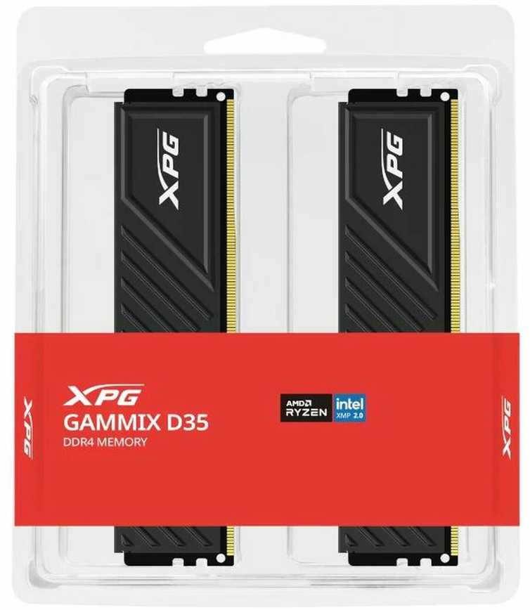 RAM ADATA | GAMMIX D35 | 2x8 GB | DDR4 | 3200 MHz | Kompiuteris/serveris | Registracijos Nr. | ECC Nr.