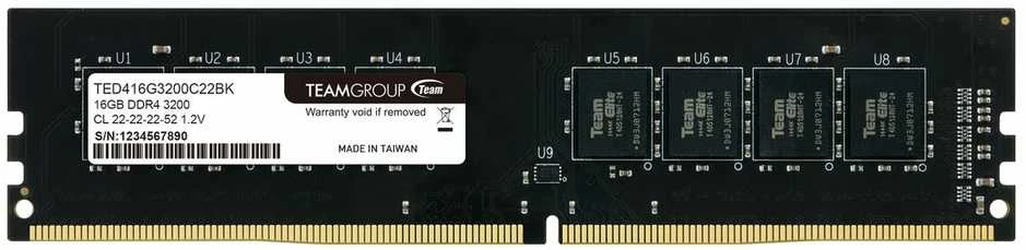 RAM TEAM GROUP DDR4 16GB 3200MHz CL22 1.2V