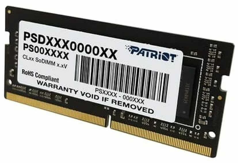 Nešiojamo kompiuterio atmintis PATRIOT Signature Series 8GB DDR4 1x8GB 3200MHz SODIMM Single