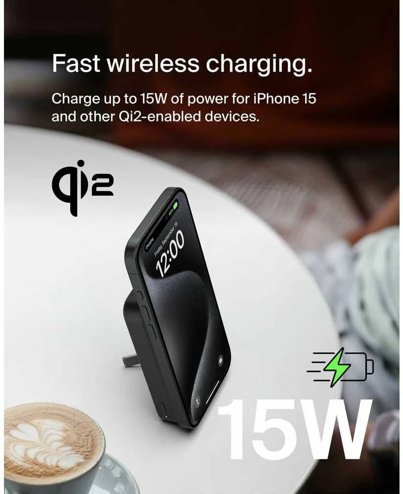 Belkin BoostCharge Pro 8000 mAh Wireless charging Juodas