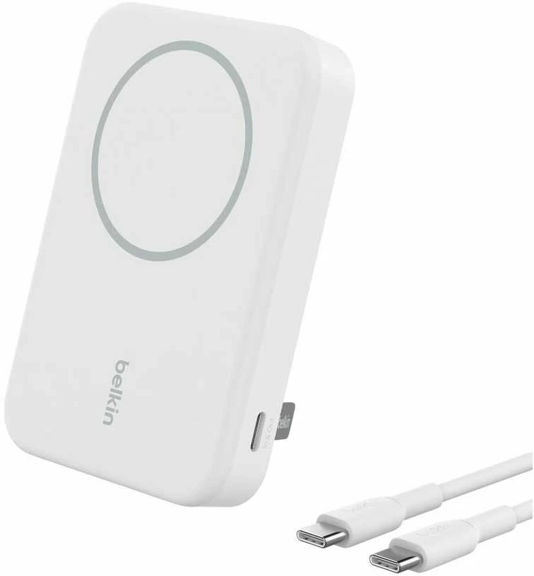 Belkin 8000 mAh 15W Qi2 MagSafe balta