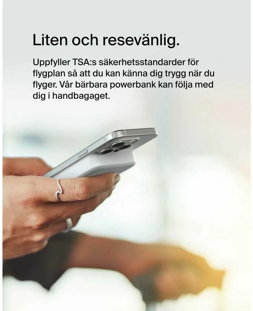 Belkin 8000 mAh 15W Qi2 MagSafe balta