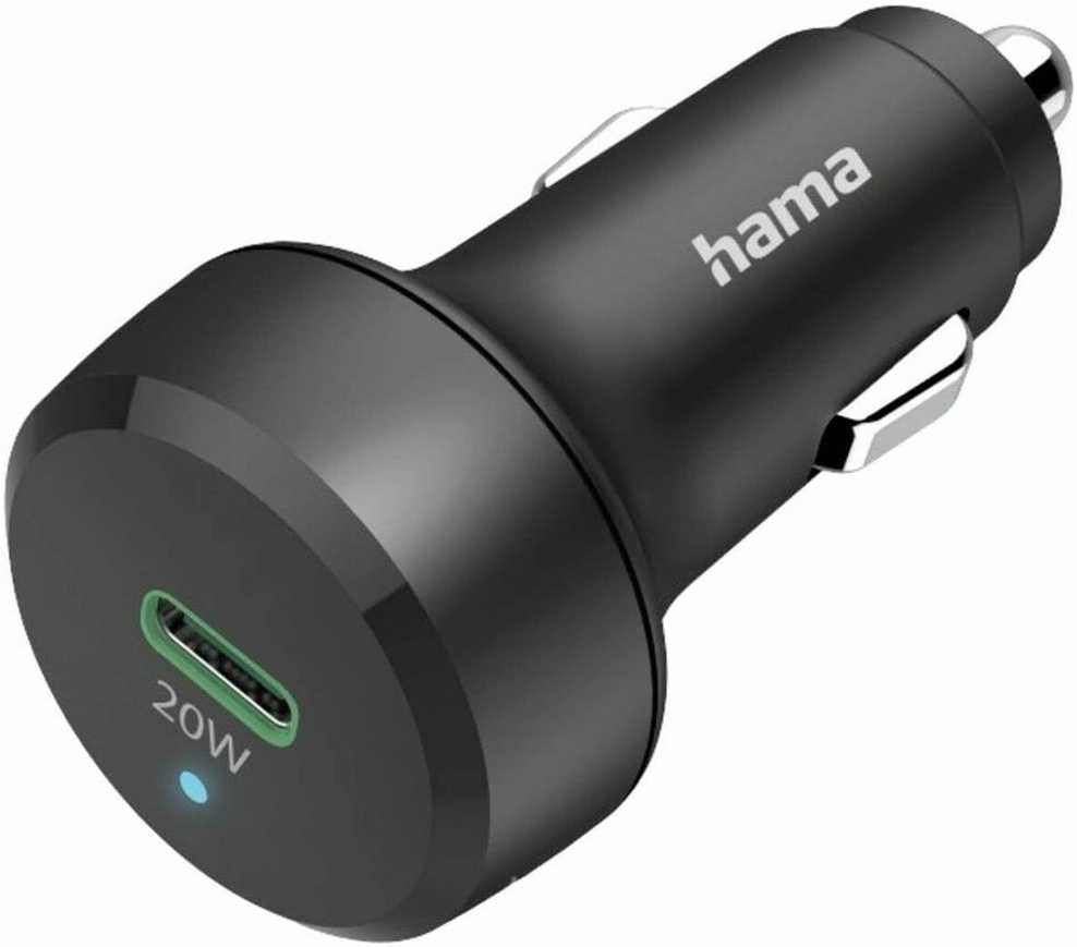 Hama automobilinis USB-C įkroviklis 20 W su Quick Charge 3.0, 00201637