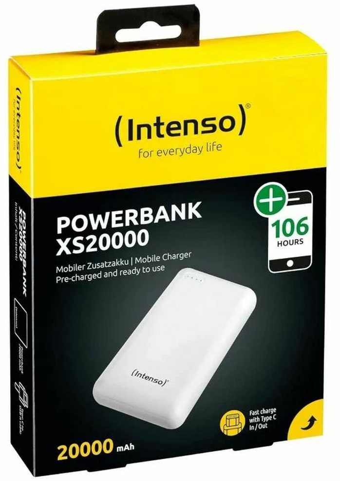 Išorinė baterija INTENSO 20000 mAh, 3.1A, USB Type-C, USB