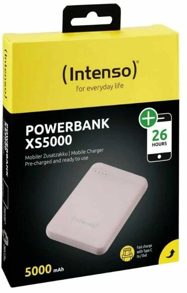 Intenso Powerbank XS5000 rosé 5000 mAh įsk. USB nuo A iki C tipo