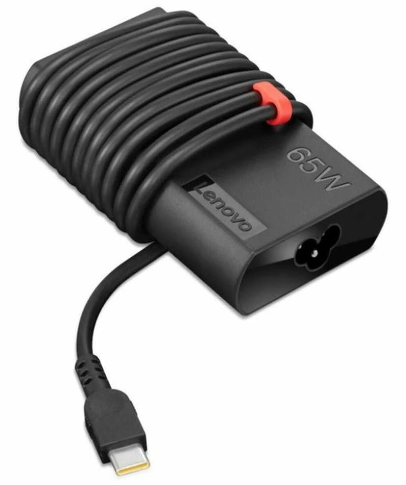 Lenovo 65W USB-C įkroviklis su apvyniojamu laidu