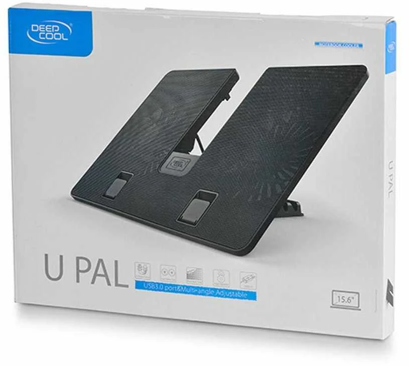 Deepcool | U-Pal | Notebook stand- cooler iki 19" | Juodas