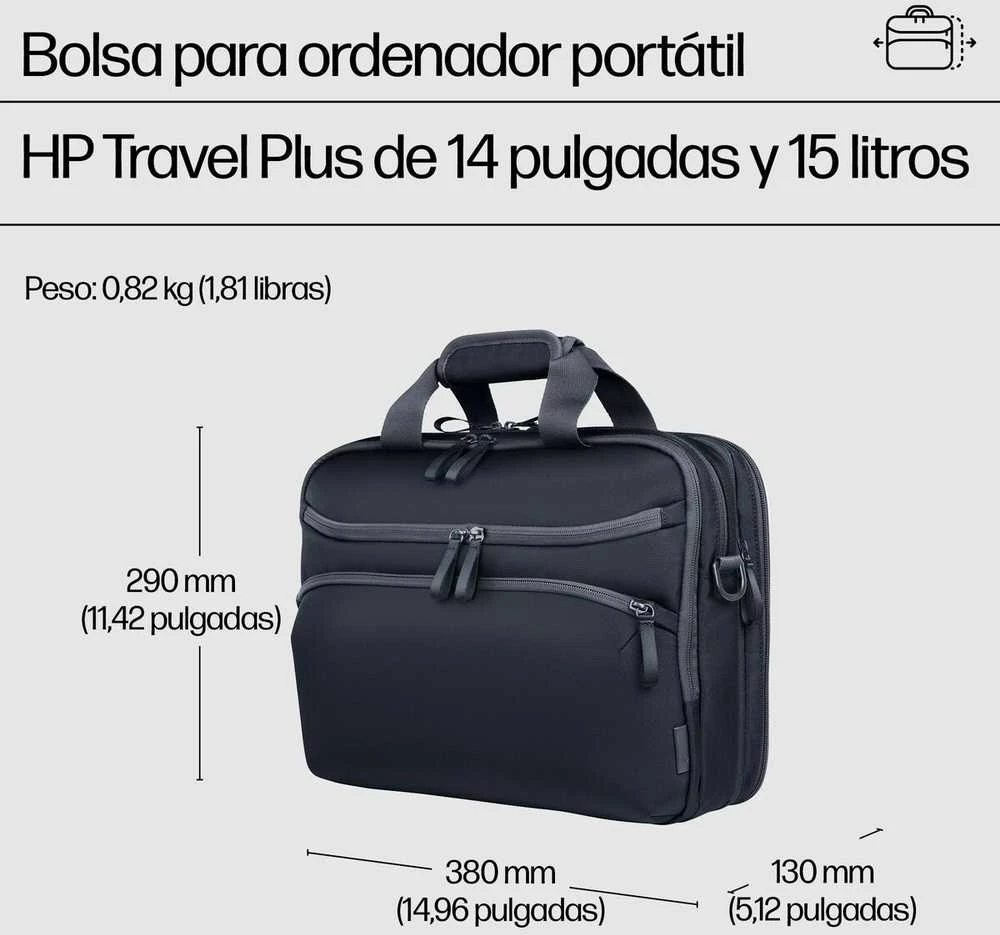 Hewlett Packard (HP) HP Travel Plus 15L 14-inch Nešiojamas kompiuteris Bag
