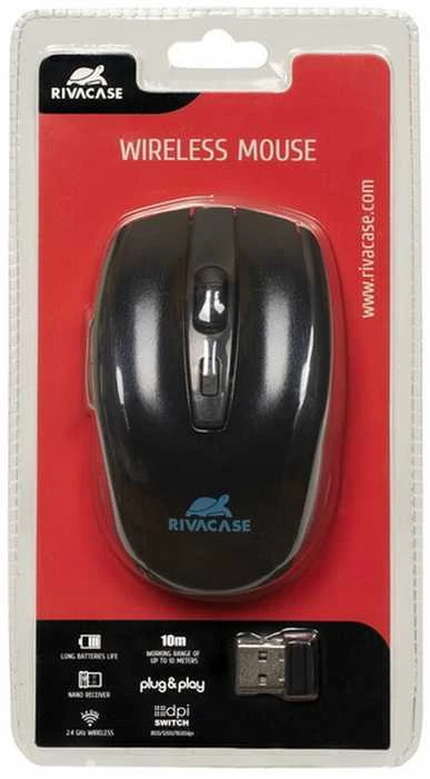 Rivacase Dėklas 8038 Juodas 15.6" + Belaidė pelė
