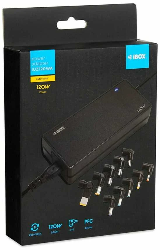 Adapteris - iBox IUZ120WA 120W Vidaus Maitinimo Inverteris Juodas