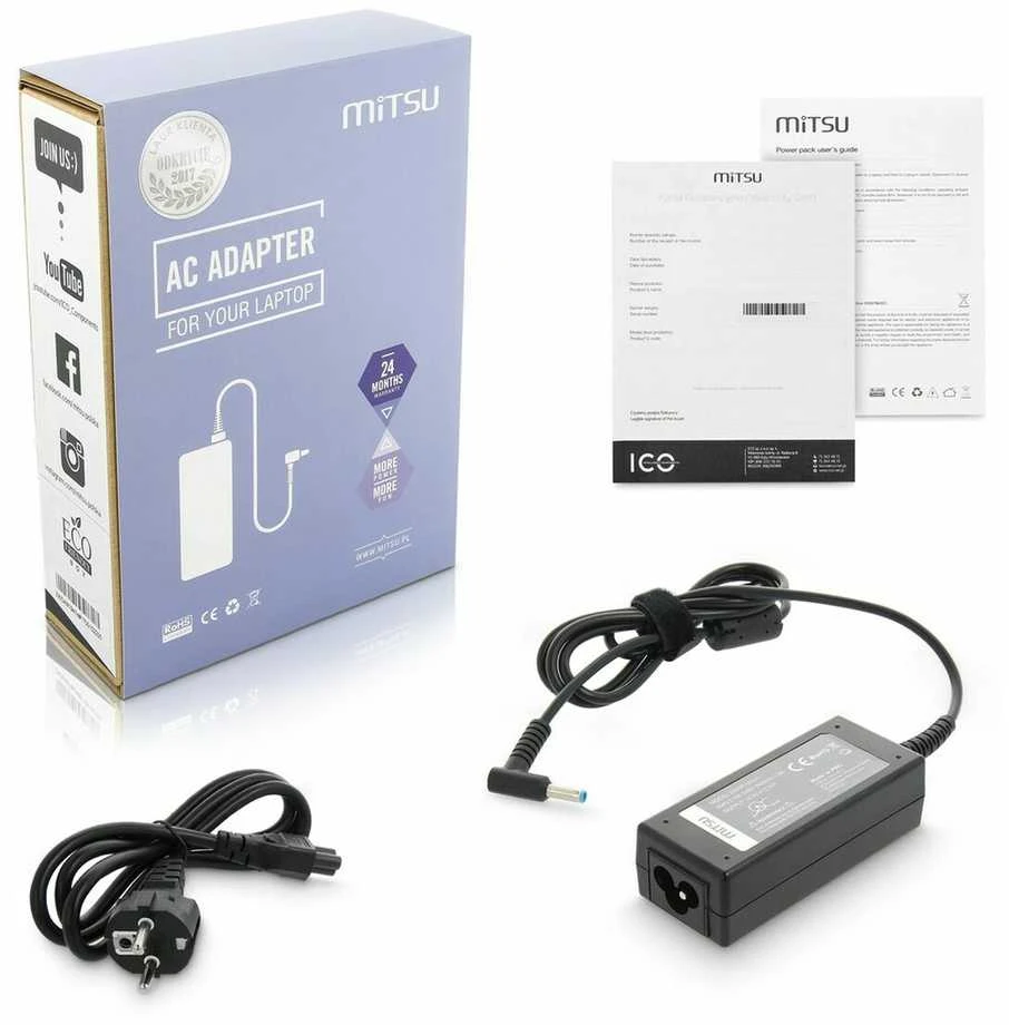Mitsu įkroviklis / maitinimo šaltinis ZM/HP195231 19,5v 2,31a (4,5x3,0 kontaktas) - AG 45W