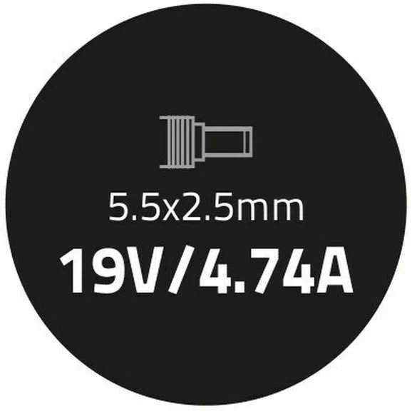 QOLTEC 50071 Nešiojamas kompiuteris AC maitinimo adapteris Qoltec Asus 90W 4.74A 19V 5.5x2.5
