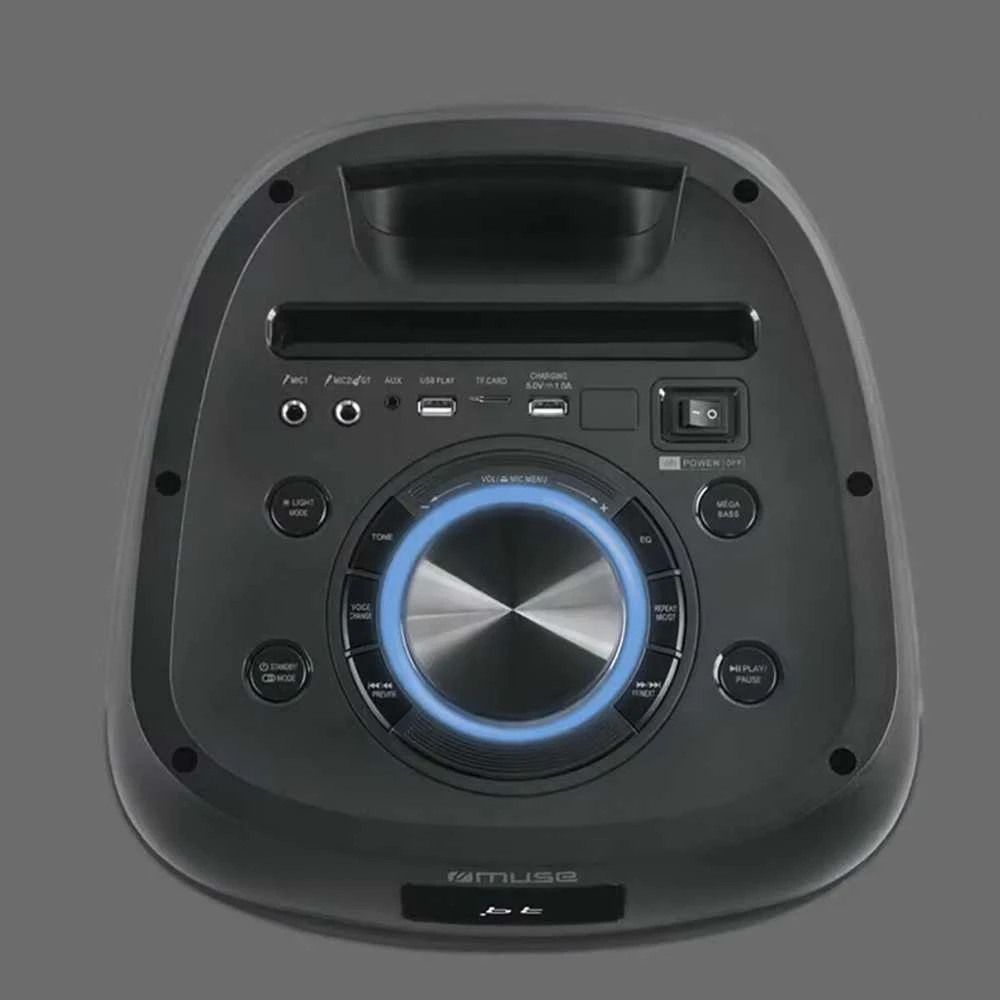 Muse | Party Box Speaker | M-1937 DJ | 600 W | Bluetooth | Belaidė jungtis | Portable | Juodas