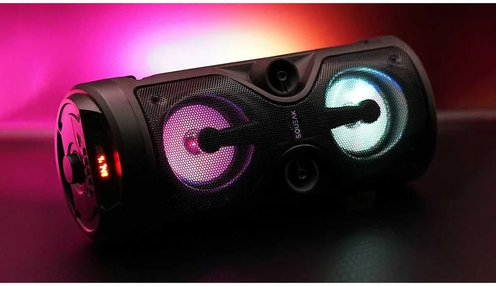 Karaokės Garsiakalbis - Squeak SQ1004 Bluetooth 5.0 Nešiojamas Juodas