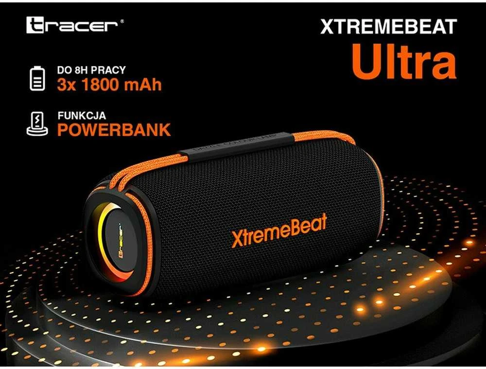 Tracer XtremeBeat Ultra nešiojama kolonėlė, Juodos spalvos