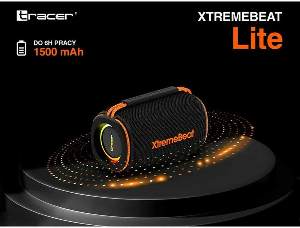 Tracer XtremeBeat Lite nešiojama kolonėlė, Juodos spalvos