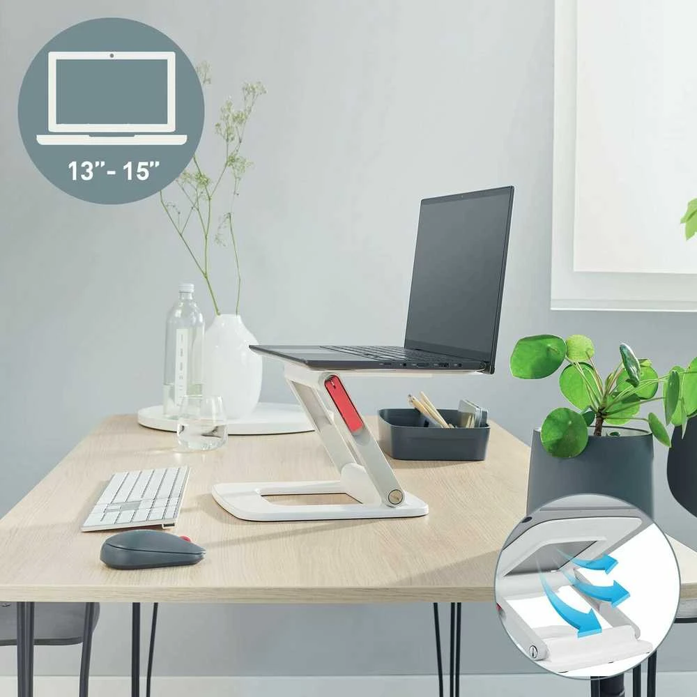 Nešiojamo Kompiuterio Stovas - Leitz Ergo Multi-Winkel 38,1 Cm (15") Baltas