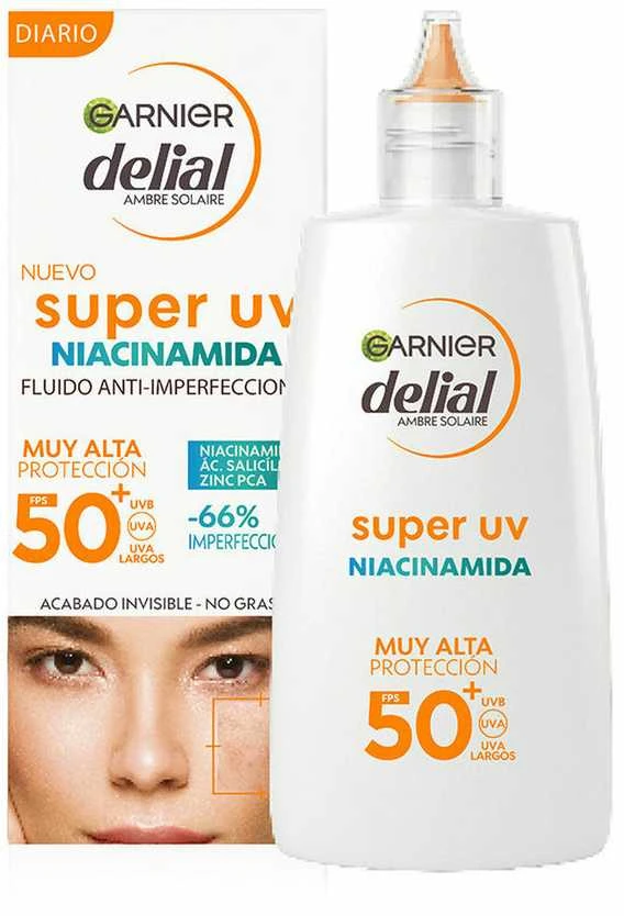 Garnier Delial Super Uv Niacinamida Anti-Imperfecciones Spf50, 40 ml