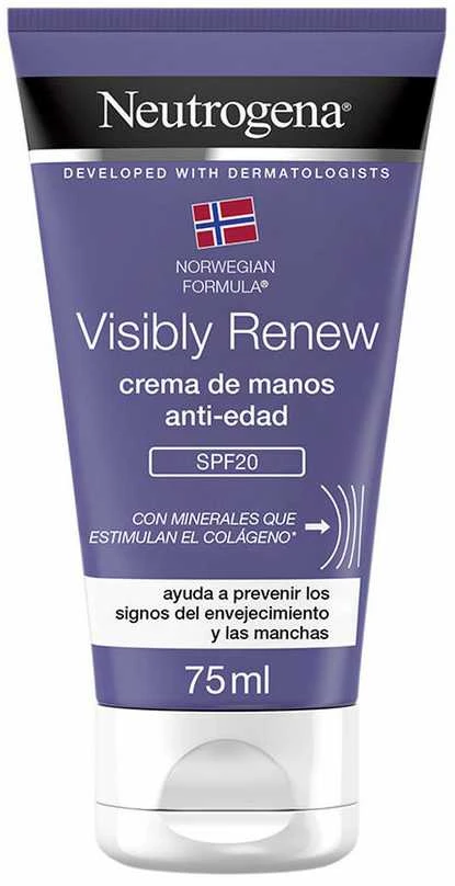 Neutrogena Visbly Renew Elasti-Boost Hand Kreminis Spf 20, 75 ml