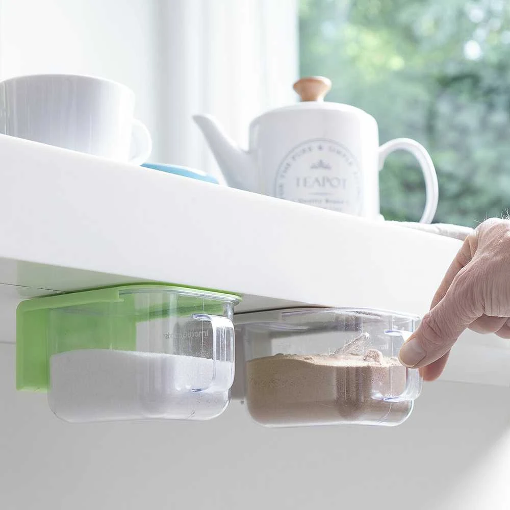 Nuimami prisitvirtinantys virtuvės indai Handstore InnovaGoods Pakuotėje yra 2 vienetų