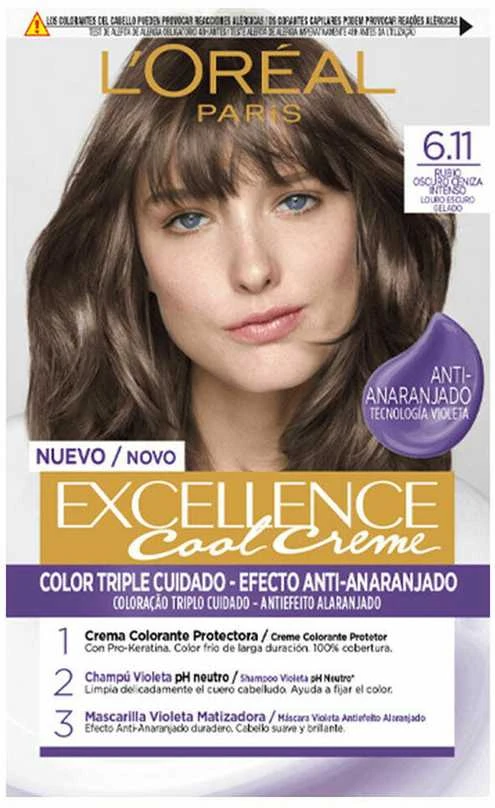 L'Oreal plaukų dažai 6.11 tamsiai pelenų blondinė