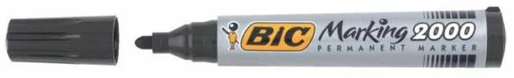 Bic Permanentinis žymeklis Eco 2000 2-5 mm, juodas, pakuotėje 12 vnt. 000095