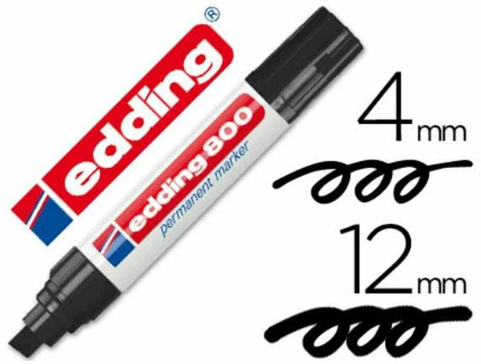 Edding 800 Perm Marker Juodas Juodas (4-800001) (4800001)