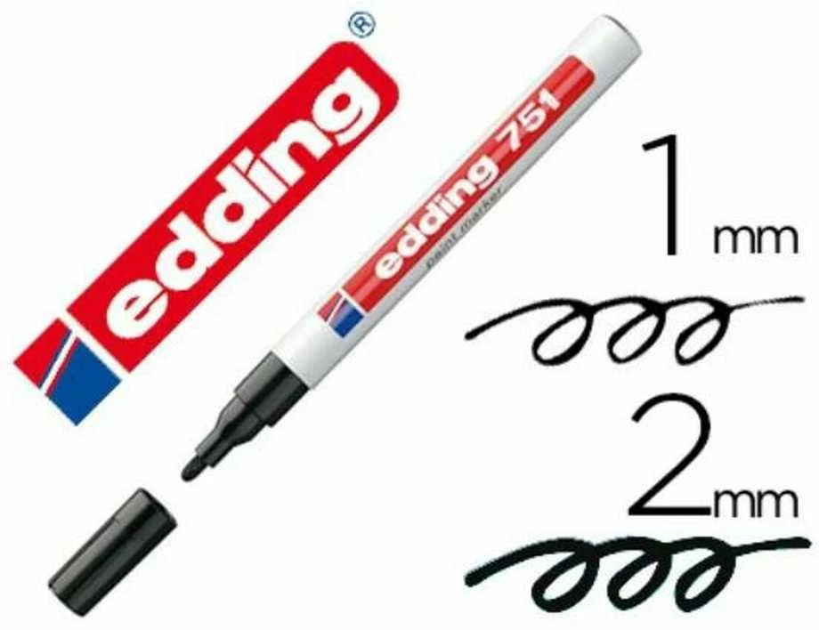 Edding 751 Paint Marker Juodas Juodas (4-751001) (4751001)
