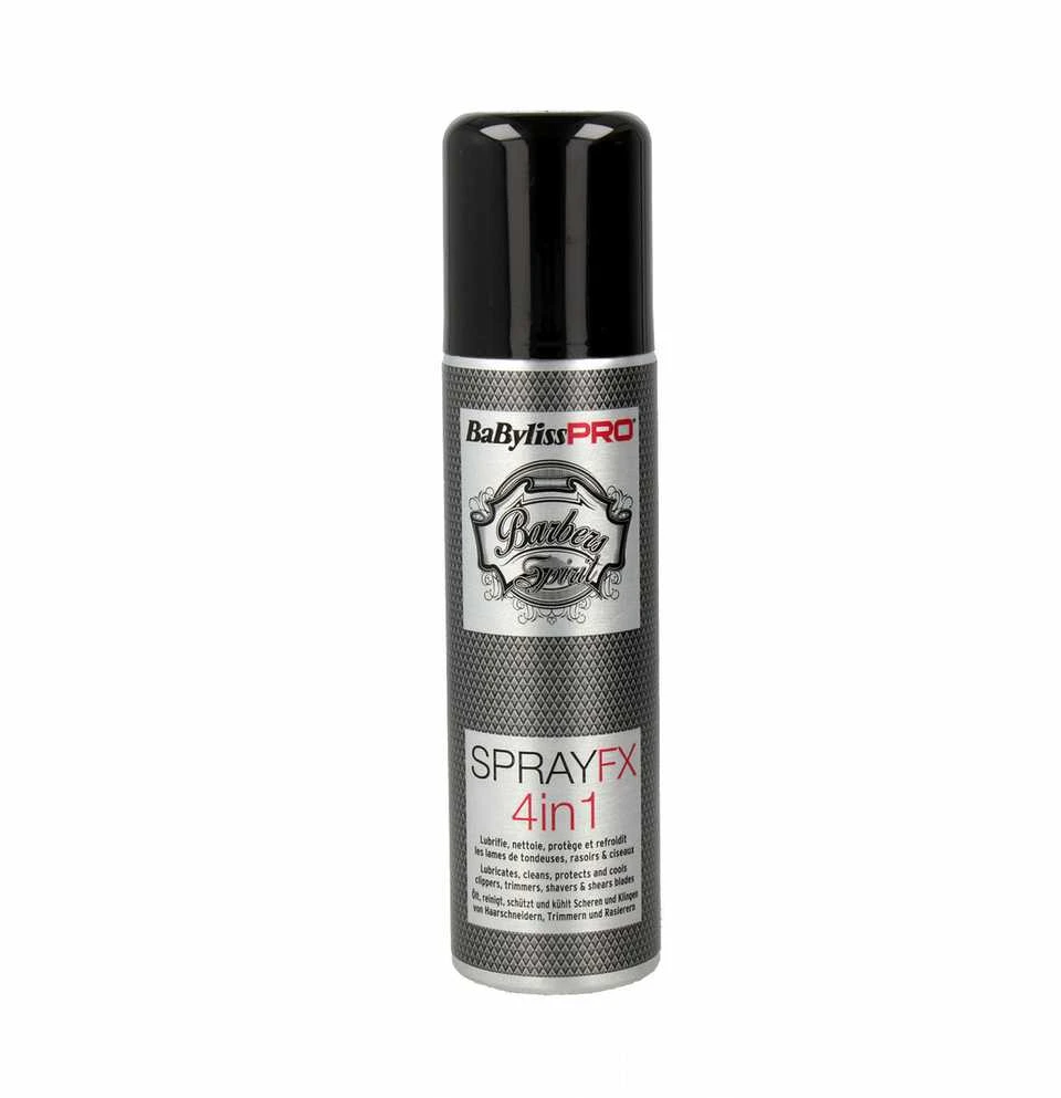 Kirpimo mašinėlių peiliukų dezinfekavimo priemonė BaByliss PRO FX Purškiklis 4 in 1 FX040290E, 150 ml