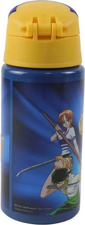 „One Piece Crew“ aliumininis butelis su kabliuku, 500 ml