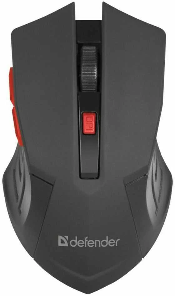 Žaidimų Pelė - Defender Accura MM-275 Optinė 1600DPI Juoda/Raudona