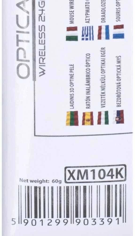 Bevielė optinė pelė Maverick Esperanza XM104K - juoda