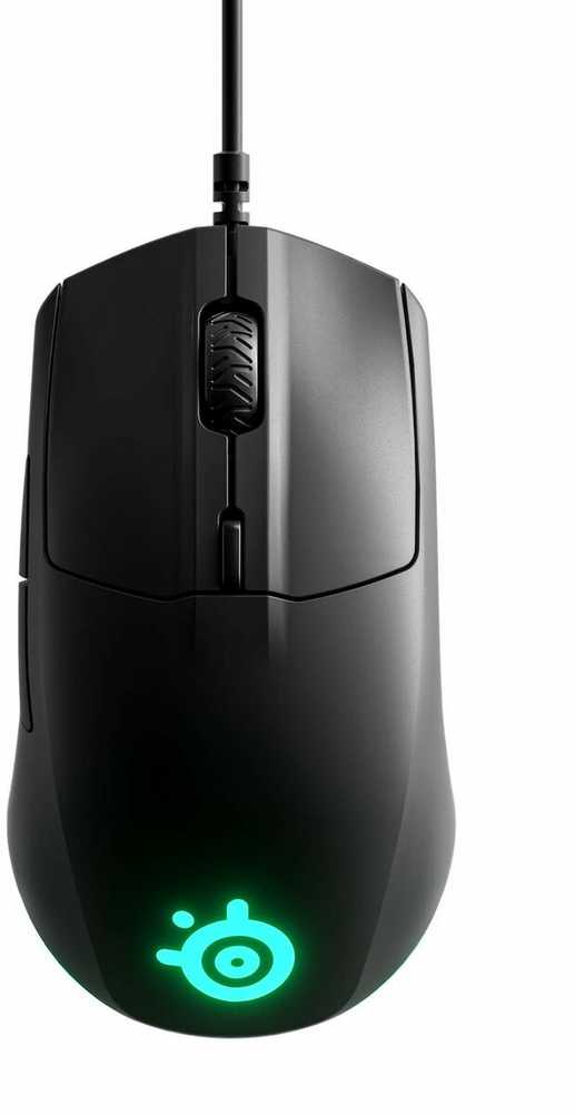 Žaidimų pelė SteelSeries su laidu Rival 3, Juodos spalvos