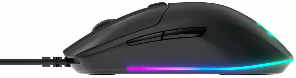 Žaidimų pelė SteelSeries su laidu Rival 3, Juodos spalvos