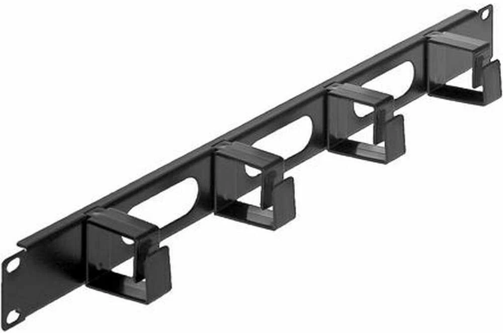 Intracom INTELLINET 711685 Intellinet 19 1U kabelių valdymo skydelis su dangteliu plieniniu/PVC Juodas