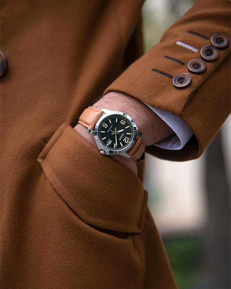 Orient Bambino mažų sekundžių vyriškas laikrodis RA-AP0101B30B+ dėžutė