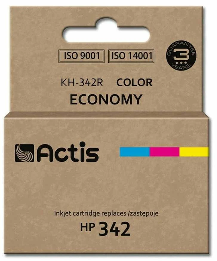 Rašalo Kasetė - Actis KH-342R Pakeitimas HP 342 C9361EE Standartinė 12ml Mėlyna Magenta Geltona