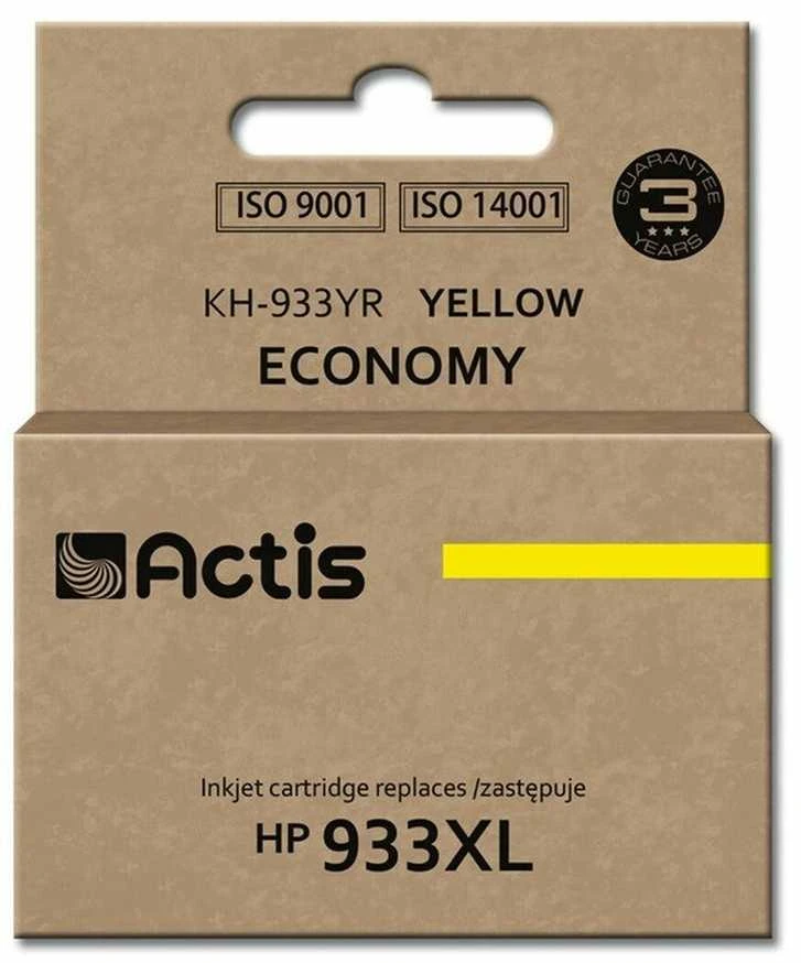 „Actis KH-933YR“ rašalas (pakeitimas HP 933XL CN056AE; standartinis; 13 ml; geltonas)