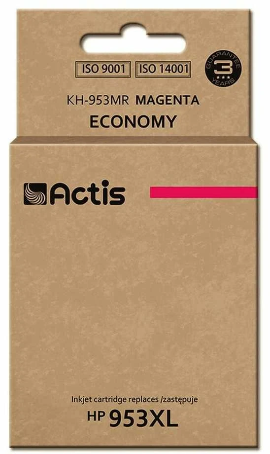 „Actis KH-953MR“ rašalas (pakeitimas HP 953XL F6U17AE; standartinis; 25 ml; rausvai raudonas) – naujas lustas