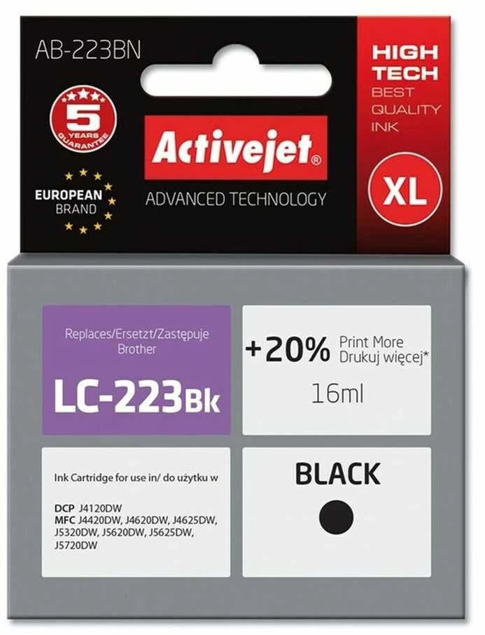 Rašalo Kasetė - Activejet AB-223BN Juoda 16 ml