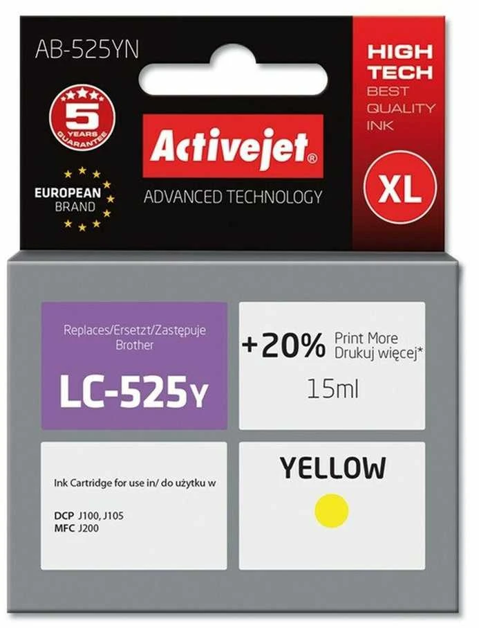 Rašalo Kasetė - Activejet AB-525YN Geltona 15 ml
