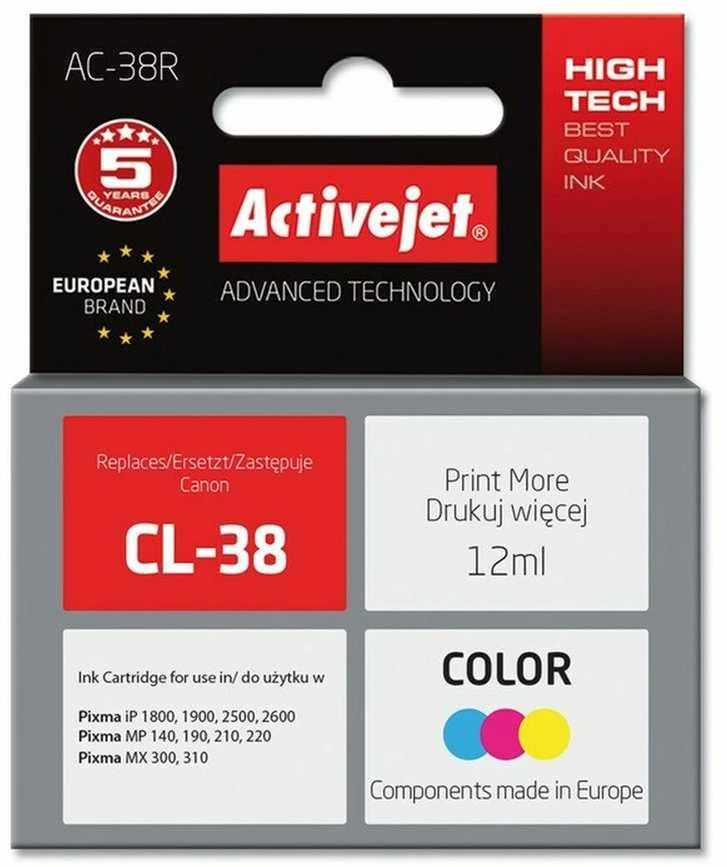 Rašalo Kasetė - Activejet AC-38R 12 ml Spalvota