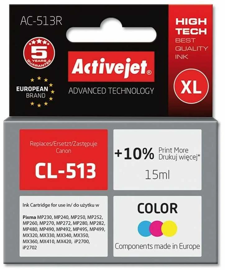 Rašalo Kasetė - Activejet AC-513R 15ml Spalvota