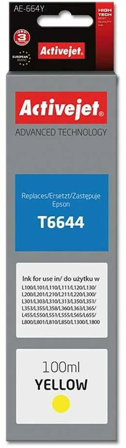 Rašalo Buteliukas - Activejet AE-664Y 100 ml Geltonas